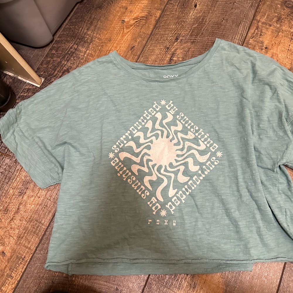 Green Slouchy Oversized Beach Tee